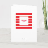 Moderner Roter 1. Vatertag Schwiegersohn Karte (Rückseite)