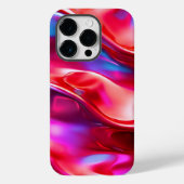 Moderner roter ästhetischer Hintergrund Case-Mate iPhone Hülle (Rückseite)