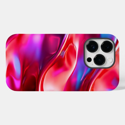 Moderner roter ästhetischer Hintergrund Case-Mate iPhone Hülle (Rückseite (Horizontal))