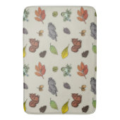 Moderner Roter Beerenvogel Badematte (Vorderseite Vertikal)