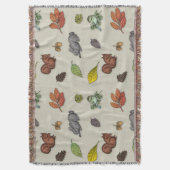 Moderner Roter Beerenvogel Decke (Vorderseite Vertikal)