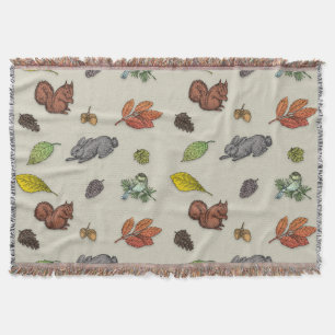 Moderner Roter Beerenvogel Decke