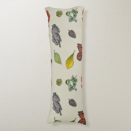 Moderner Roter Beerenvogel Kissen (Vorderseite Vertikal)