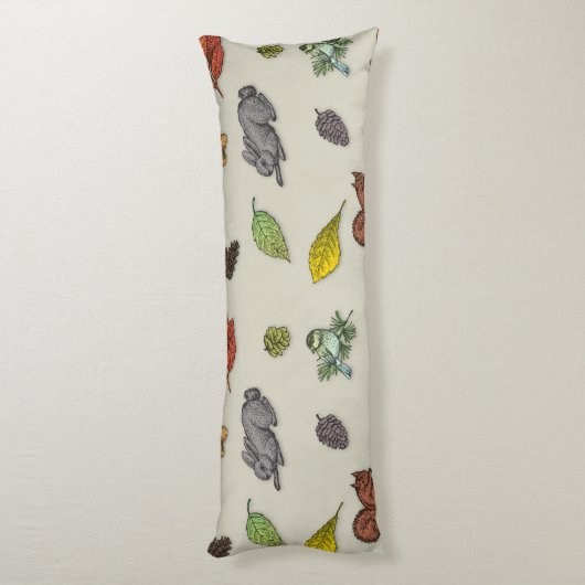 Moderner Roter Beerenvogel Kissen (Rückseite (Vertikal))