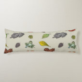 Moderner Roter Beerenvogel Kissen (Vorderseite)