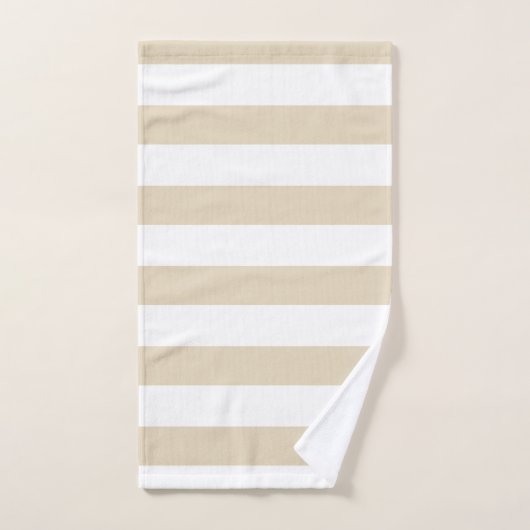 Moderner roter gestreifter Leuchtturm Badhandtuch Set (Handtuch)