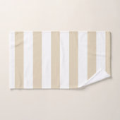 Moderner roter gestreifter Leuchtturm Badhandtuch Set (Handtuch)