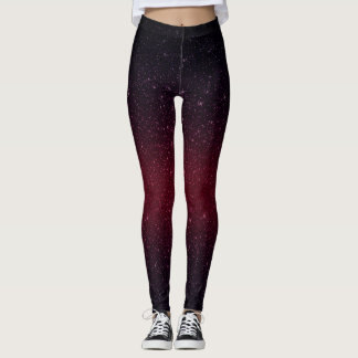 Moderner roter Imitat-Glitzer Burgunders Leggings