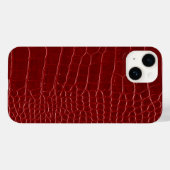 Moderner roter Krokodil Case-Mate iPhone Hülle (Rückseite (Horizontal))