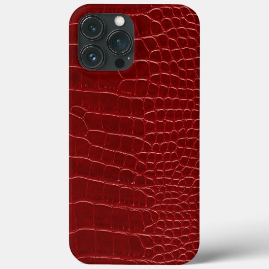 Moderner roter Krokodil Case-Mate iPhone Hülle (Rückseite)