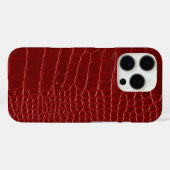 Moderner roter Krokodil Case-Mate iPhone Hülle (Rückseite (Horizontal))