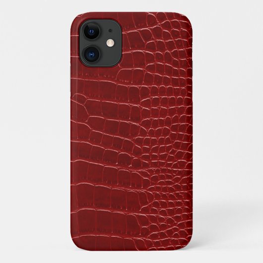 Moderner roter Krokodil Case-Mate iPhone Hülle (Rückseite)