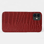 Moderner roter Krokodil Case-Mate iPhone Hülle (Rückseite (Horizontal))