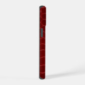 Moderner roter Krokodil iPhone 15 Hülle (Rechte Seite)