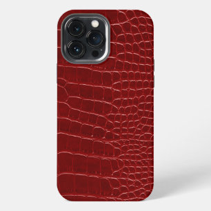 Moderner roter Krokodil iPhone 13 Pro Max Hülle