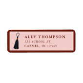 Moderner roter Quasten-Abschluss-Cap  (Vorne)