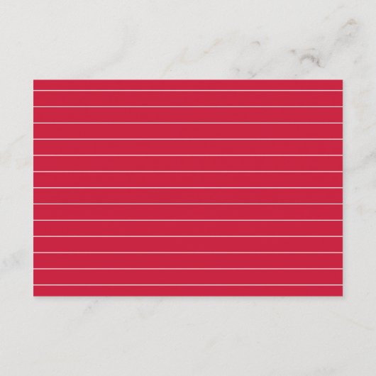 Moderner Roter Ratschlag für den Abschluss des Gra Begleitkarte (Rückseite)