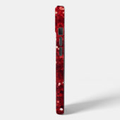 Moderner Roter Sparkle-Glitzer Telefonzelle / iPho Case-Mate iPhone Hülle (Rückseite / Links)
