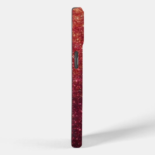 Moderner Roter Sparkle-Glitzer Telefonzelle / iPho Case-Mate iPhone Hülle (Rückseite / Rechts)