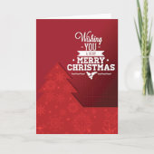 Moderner Rotwein Feiertagskarte (Vorderseite)