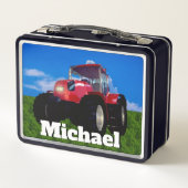 Moderner Rotzüchter Metall Brotdose (Rückseite)