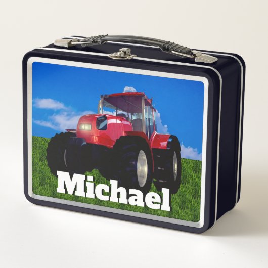 Moderner Rotzüchter Metall Brotdose (Vorderseite)