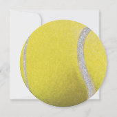 Moderner Round Tennis Ball Personalisiert 60 Gebur Einladung (Rückseite)