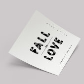 Moderner Rückgang der Liebe | Schwarz-Weiß-Hochzei Serviette