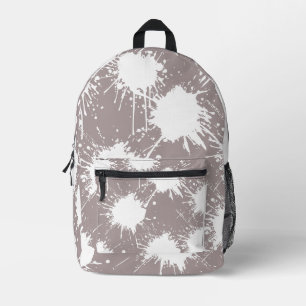 Moderner Rucksack - Asche grau und weiß