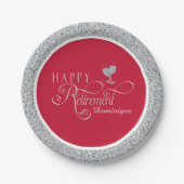 Moderner Ruhestands-Party-Teller 7 Pappteller (Vorderseite)