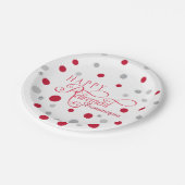 Moderner Ruhestands-Party-Teller 7 Pappteller (Schrägansicht)