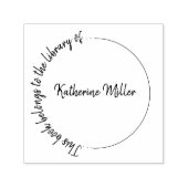 Moderner Rundhandgeschriebener Individuelle Name B Permastempel (Design)