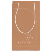 Moderner Rust Arch Hochzeitgast sein Favorit Kleine Geschenktüte (Vorderseite)