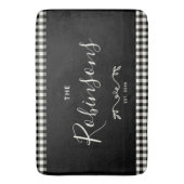 Moderner Rustikaler Buffalo Karo Karierte Familien Badematte (Vorderseite Vertikal)