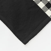 Moderner Rustikaler Buffalo Karo Karierte Familien Fleecedecke (Ecke)