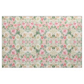 Moderner rustikaler Creme-Rosen-Rosa Watercolor Stoff (Fat Quarter (45,7 x 55,9 cm))