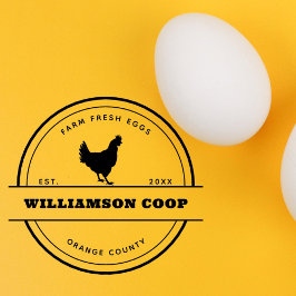 Moderner rustikaler Eierkarton Gummistempel