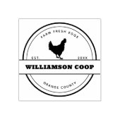 Moderner rustikaler Eierkarton Gummistempel (Prägung)