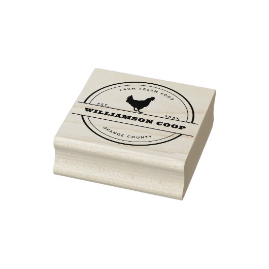 Moderner rustikaler Eierkarton Gummistempel (Stempel)