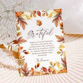 Moderner rustikaler Erntedank Herbst Dankbarkeit Feiertagskarte