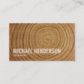 Moderner Rustikaler Holzschnitzer Beruflich Visitenkarte (Vorderseite)