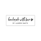 Moderner rustikaler Individuelle Name Handmade mit Permastempel (Design)