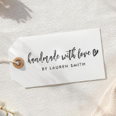 Moderner rustikaler Individuelle Name Handmade mit Permastempel