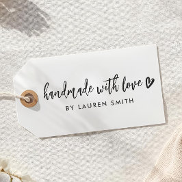 Moderner rustikaler Individuelle Name Handmade mit Permastempel