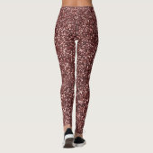 Moderner rustikaler klassischer Glitzer Leggings (Rückseite)