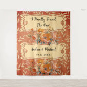 Moderner rustikaler, neutraler, erdverschmutzter H Wandteppich (Vorderseite)