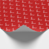 Moderner Rustikaler Rentier Antler Weihnachtsfeier Geschenkpapier (Ecke)