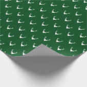 Moderner Rustikaler Rentier Antler Weihnachtsfeier Geschenkpapier (Ecke)