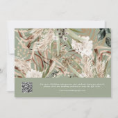 Moderner rustikaler Salbei eucalyptus botanischer Save The Date (Rückseite)