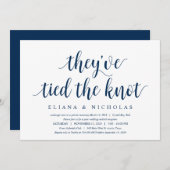 Moderner, rustikaler Schriftart, Hochzeitsfeier Einladung (Vorne/Hinten)